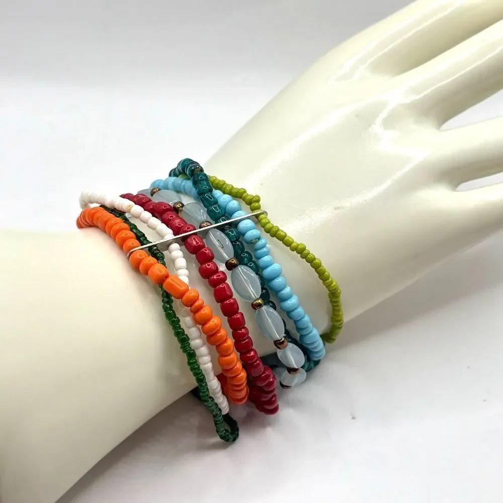 Colorful Beaded Bracelet Set